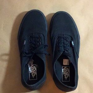 UNISEX Black Vans with Sparkle OutSole Preloved